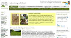 Desktop Screenshot of organicresearchcentre.com